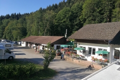 Camping Alpirsbach / Blick auf das Restaurant